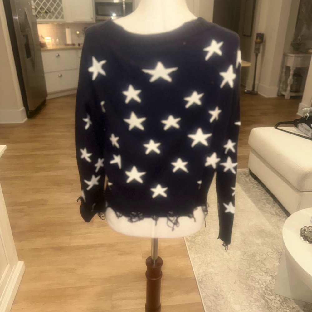 Wild Honey Distressed Star Sweater - Picture 3 of 4